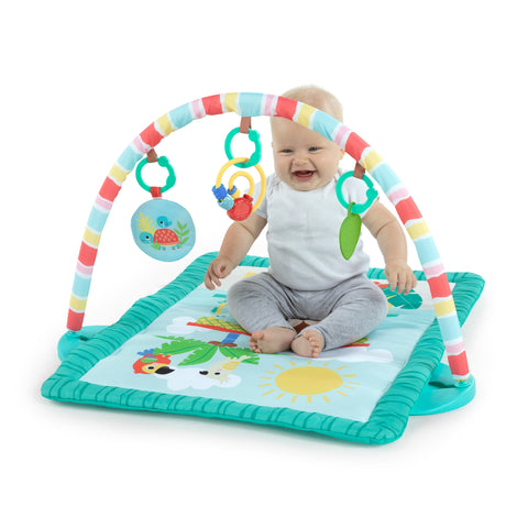 Bright Starts - Tiki Toy Bar Baby Activity Gym & Tummy Time Mat