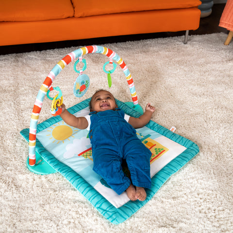 Bright Starts - Tiki Toy Bar Baby Activity Gym & Tummy Time Mat