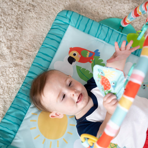 Bright Starts - Tiki Toy Bar Baby Activity Gym & Tummy Time Mat