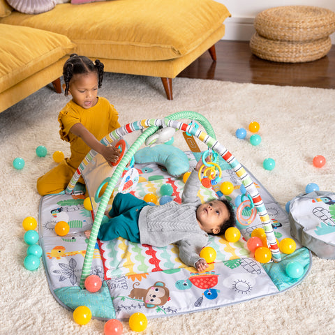 Bright Starts - Neutral 5-In-1 Ball Pit Gym Refresh