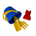 Beach Bucket & Spade Set - Cat (Red & Yellow) - www.toybox.ae