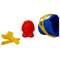 Beach Bucket & Spade Set - Puppy (Red & Yellow) - www.toybox.ae