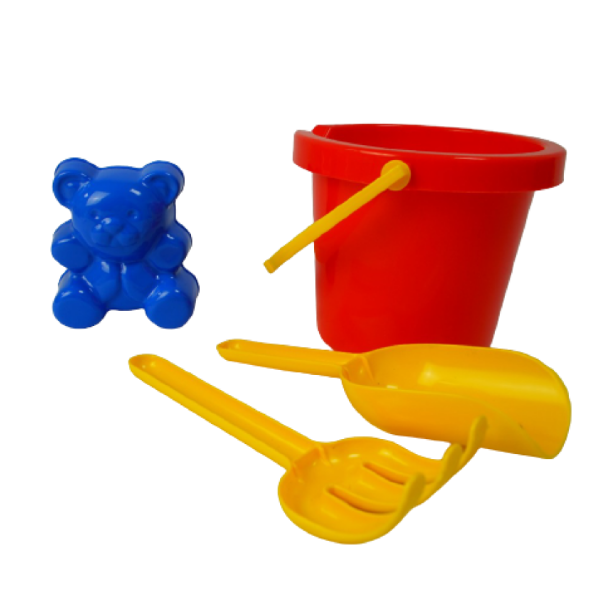 Beach bucket top and spade