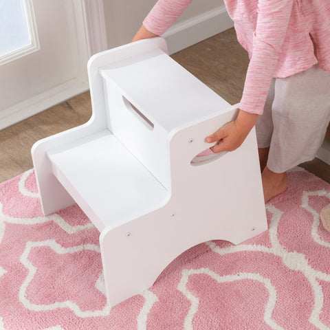 Kidkraft Two-Step Stool - White - www.toybox.ae