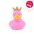 Mini Pink Rubber Duck with Crown - www.toybox.ae