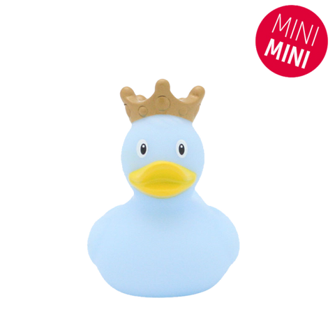 Mini Blue Rubber Duck with Crown - www.toybox.ae