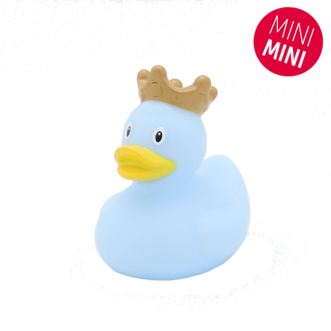 Mini Blue Rubber Duck with Crown - www.toybox.ae