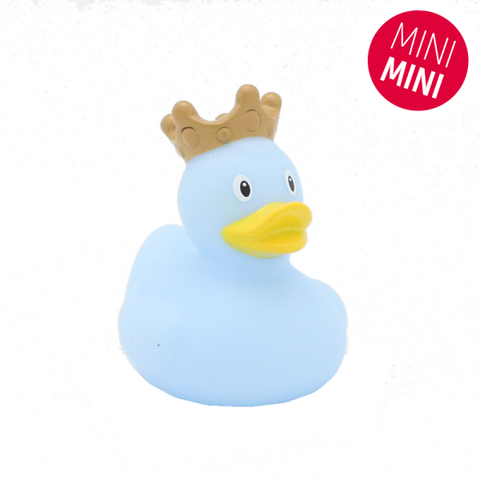 Mini Blue Rubber Duck with Crown - www.toybox.ae
