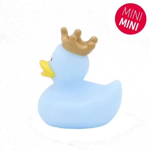 Mini Blue Rubber Duck with Crown - www.toybox.ae