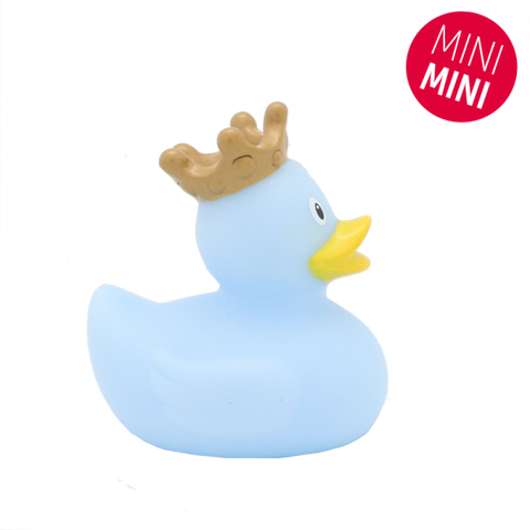 Mini Blue Rubber Duck with Crown - www.toybox.ae
