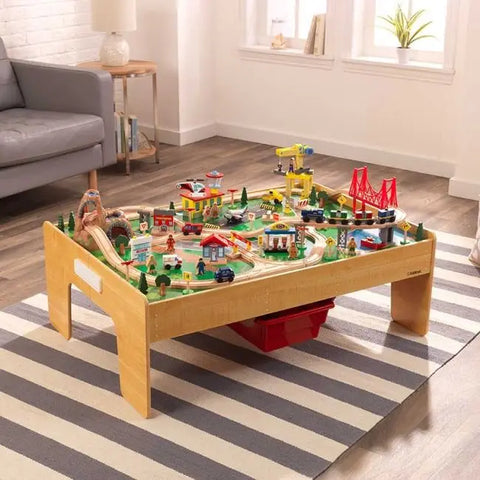 Kidkraft Adventure Town Railways Set & Table - www.toybox.ae