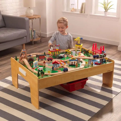 Kidkraft Adventure Town Railways Set & Table - www.toybox.ae