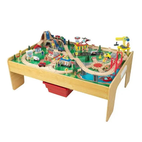 Kidkraft Adventure Town Railways Set & Table - www.toybox.ae