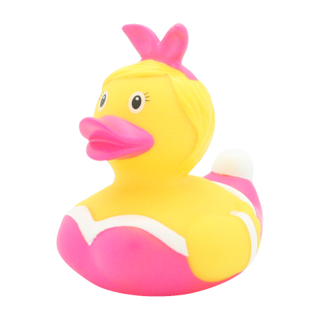 Lilalu-Bath Toy-Bunny Duck -Pink/Yellow - www.toybox.ae