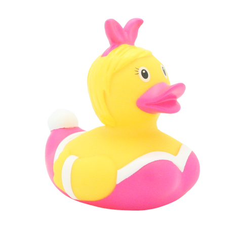 Lilalu-Bath Toy-Bunny Duck -Pink/Yellow - www.toybox.ae