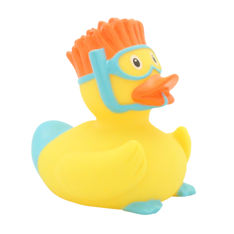 Lilalu-Bath Toy-Snorkeler Duck -Yellow - www.toybox.ae