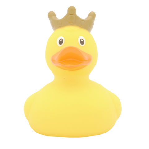 Yellow Duck with Crown - design by LILALU - www.toybox.ae