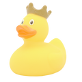 Yellow Duck with Crown - design by LILALU - www.toybox.ae