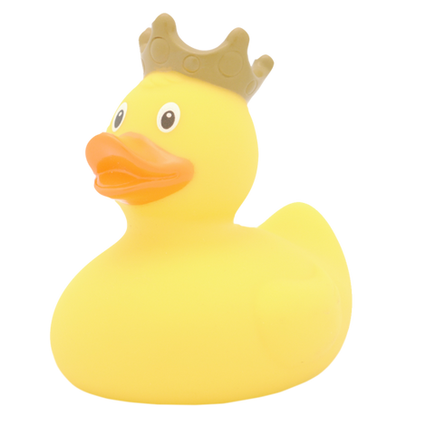 Yellow Duck with Crown - design by LILALU - www.toybox.ae