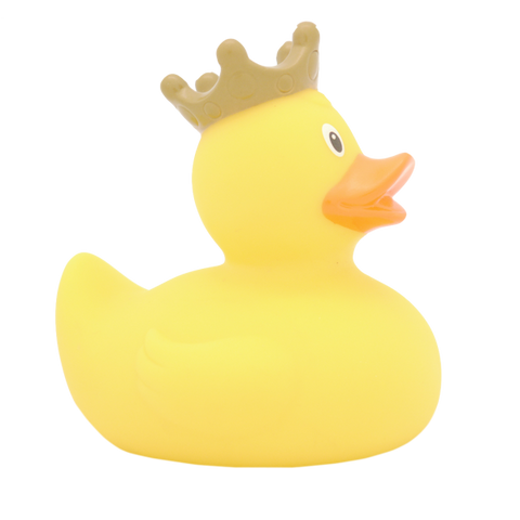 Yellow Duck with Crown - design by LILALU - www.toybox.ae