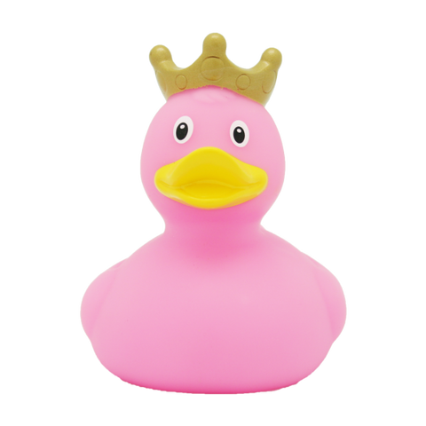 Pink Duck with Crown - design by LILALU - www.toybox.ae