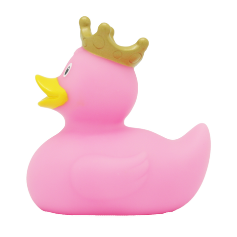 Pink Duck with Crown - design by LILALU - www.toybox.ae