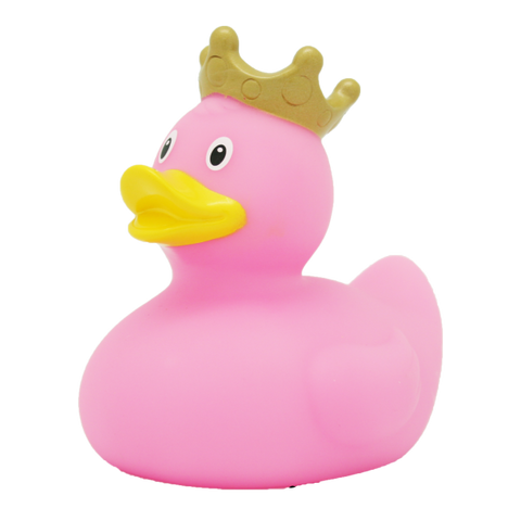 Pink Duck with Crown - design by LILALU - www.toybox.ae