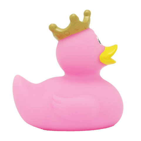 Pink Duck with Crown - design by LILALU - www.toybox.ae