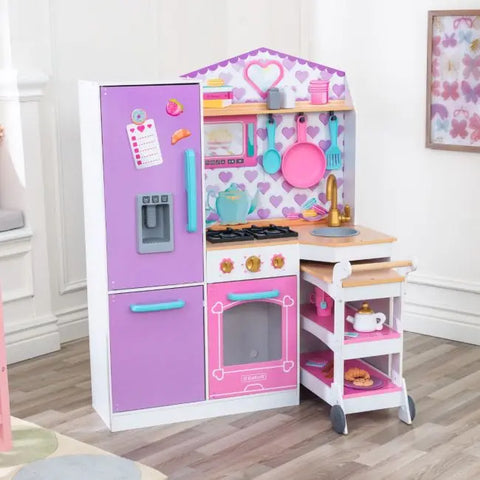 Kidkraft Sweet Snack Time Cart & Play Kitchen - www.toybox.ae