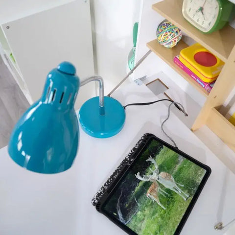 Arches Floating Wall Desk & Chair - White - www.toybox.ae