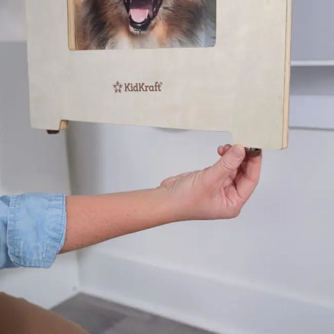 Arches Floating Wall Desk & Chair - White - www.toybox.ae