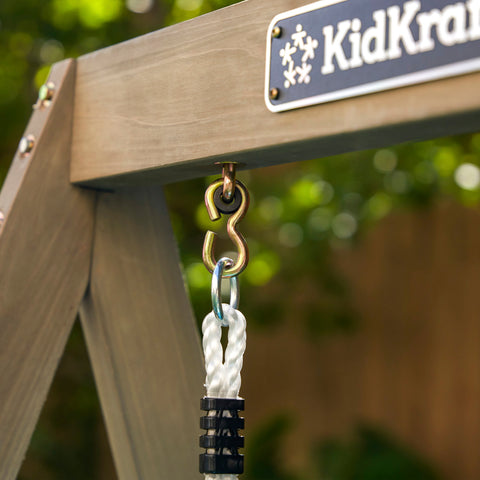 Kidkraft First Play Wooden Swing Set - www.toybox.ae