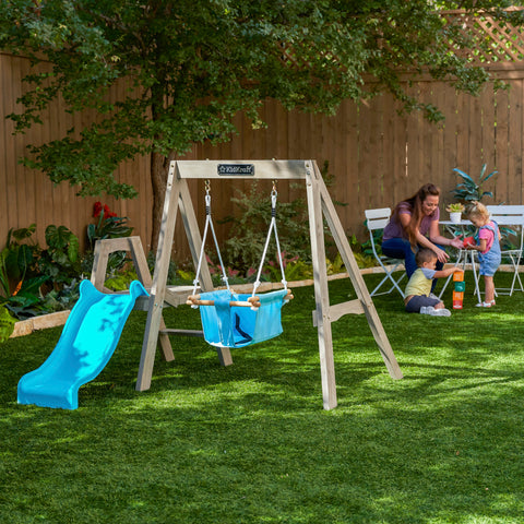 Kidkraft First Play Wooden Swing Set - www.toybox.ae