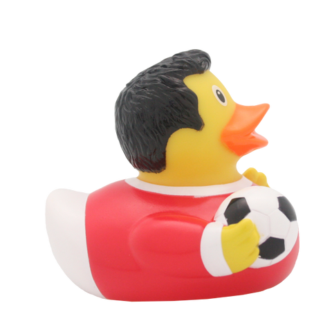 Football Player Duck, red - design by LILALU - www.toybox.ae