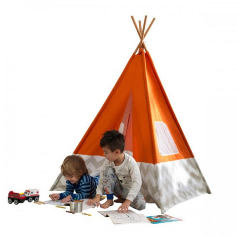 Deluxe Play Teepee - Orange - www.toybox.ae