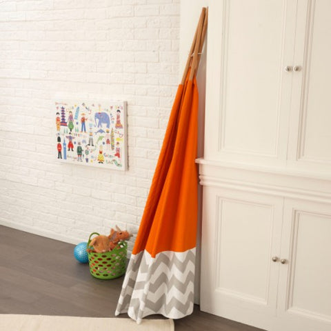 Deluxe Play Teepee - Orange - www.toybox.ae