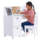 Kidkraft Study Desk with Chair - White - www.toybox.ae