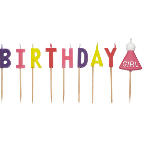 SWEETLY DOES IT BIRTHDAY GIRL WAX CAKE CANDLES - www.toybox.ae
