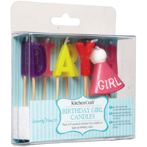 SWEETLY DOES IT BIRTHDAY GIRL WAX CAKE CANDLES - www.toybox.ae
