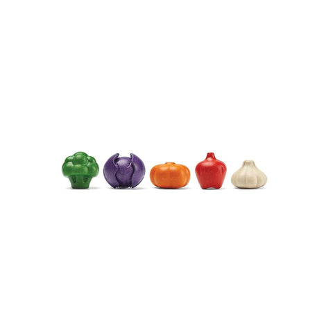 Plantoys Wooden 5 Colors Veggie Set - www.toybox.ae