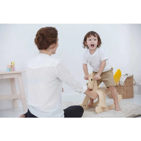 Plantoys Wooden Rocking Pegasus - www.toybox.ae