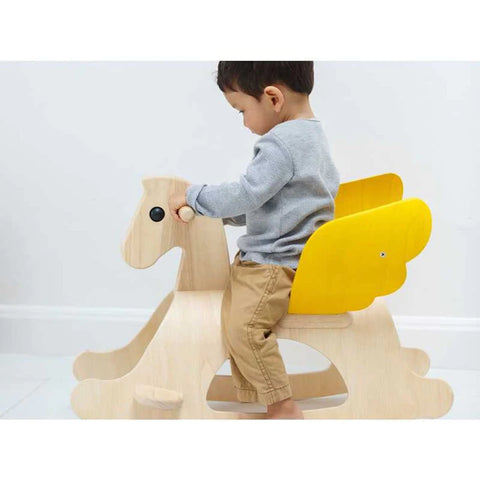 Plantoys Wooden Rocking Pegasus - www.toybox.ae