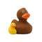 Lilalu-Bath Toy-Mummy Duck - Brown - www.toybox.ae