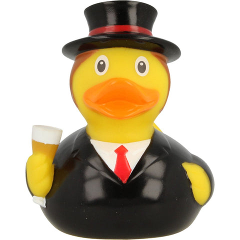 Lilalu-Bath Toy-Mini Groom Rubber Duck-Black - www.toybox.ae