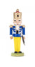 mini nutcracker king blue, yellow 7,5 cm - www.toybox.ae