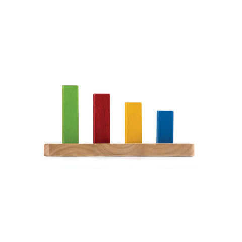 Plantoys Wooden Geometric Peg Board - www.toybox.ae