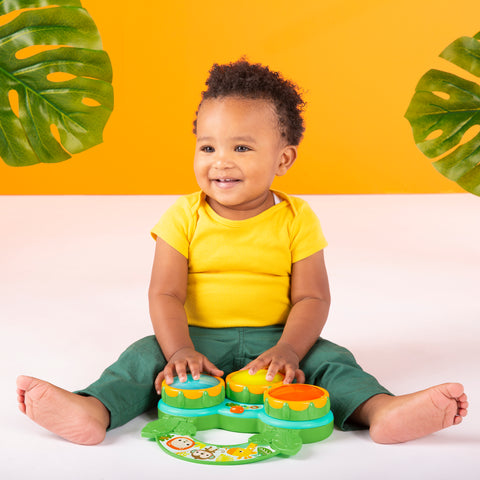 Bright Starts - Safari Beats Musical Drum Toy with Lights