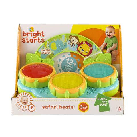 Bright Starts - Safari Beats Musical Drum Toy with Lights