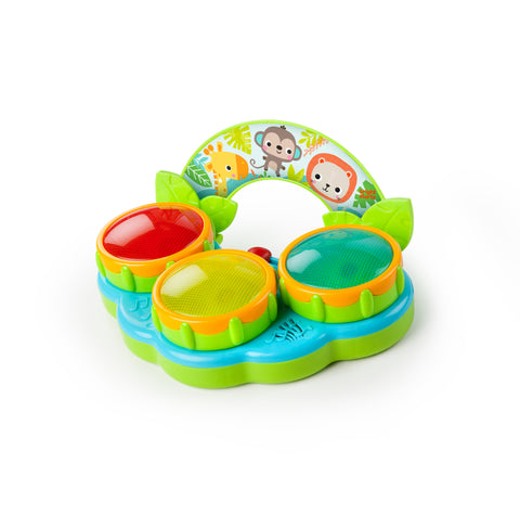 Bright Starts - Safari Beats Musical Drum Toy with Lights