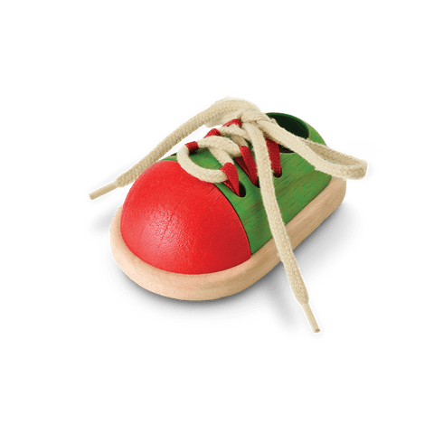Wooden Tie-Up Shoe - www.toybox.ae